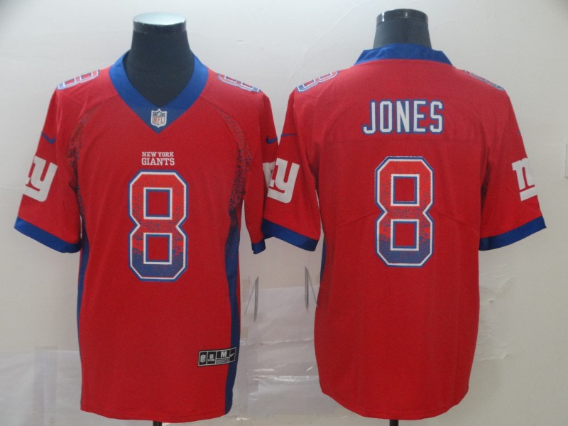 Men's New York Giants Daniel Jones #8 Red Jersey